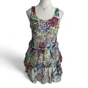 Vintage Forever 21 Y2K 2000s Floral Fairy Core Tiered Tank Top Size Small